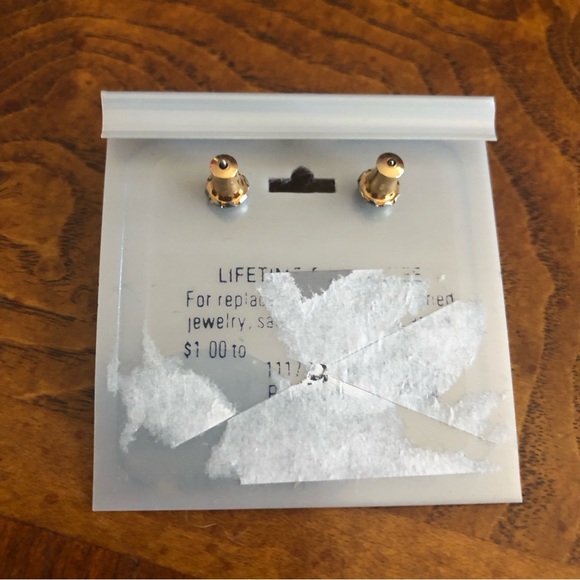 Zininni Creations gold plated dangle ring pierced earrings - Picture 2 of 2